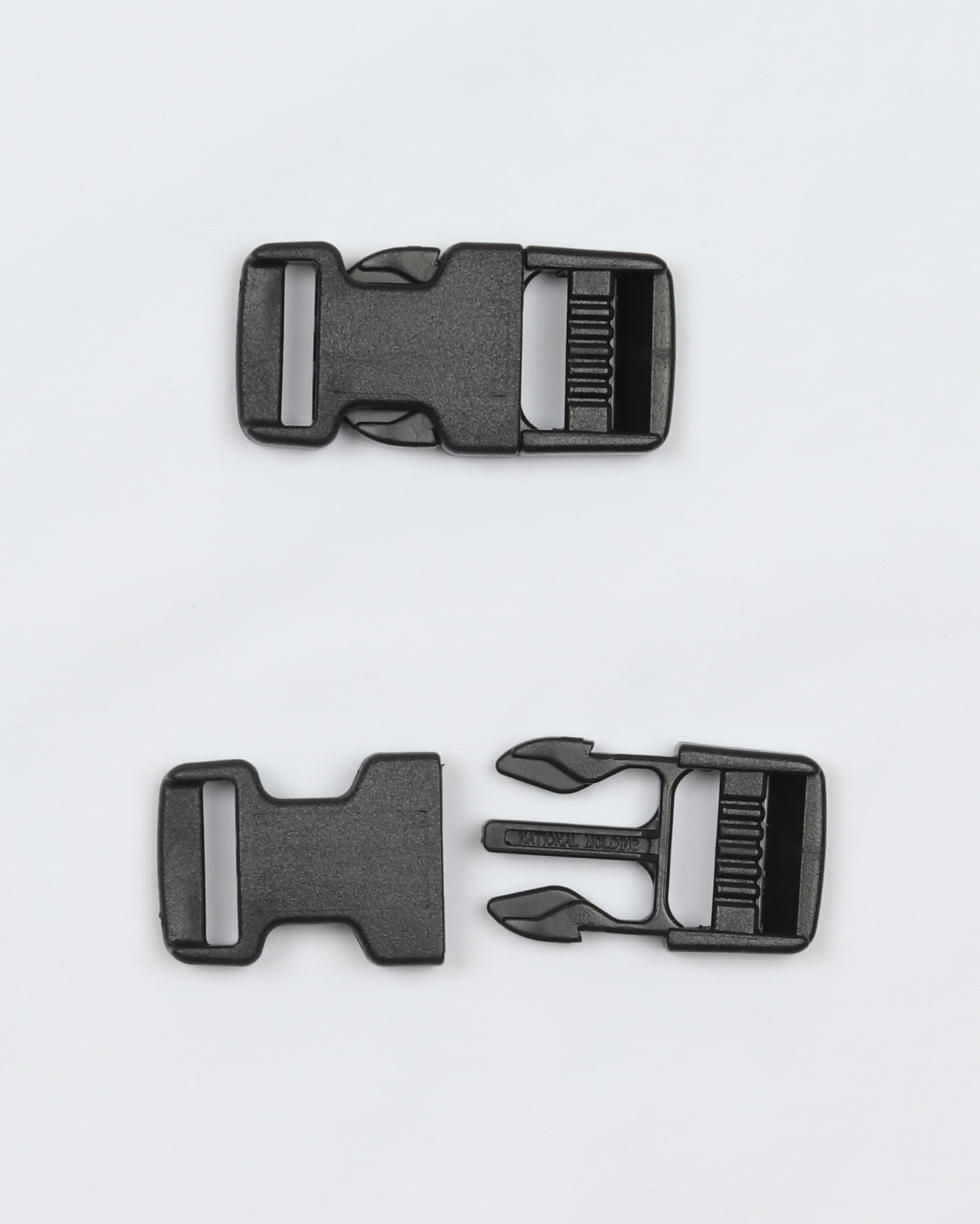 Klikspænder, sort 20 mm