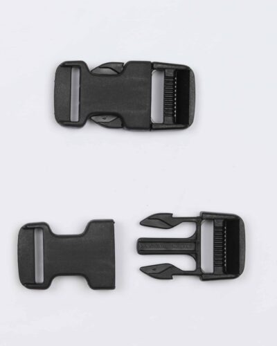 Klikspænder, sort 20 mm
