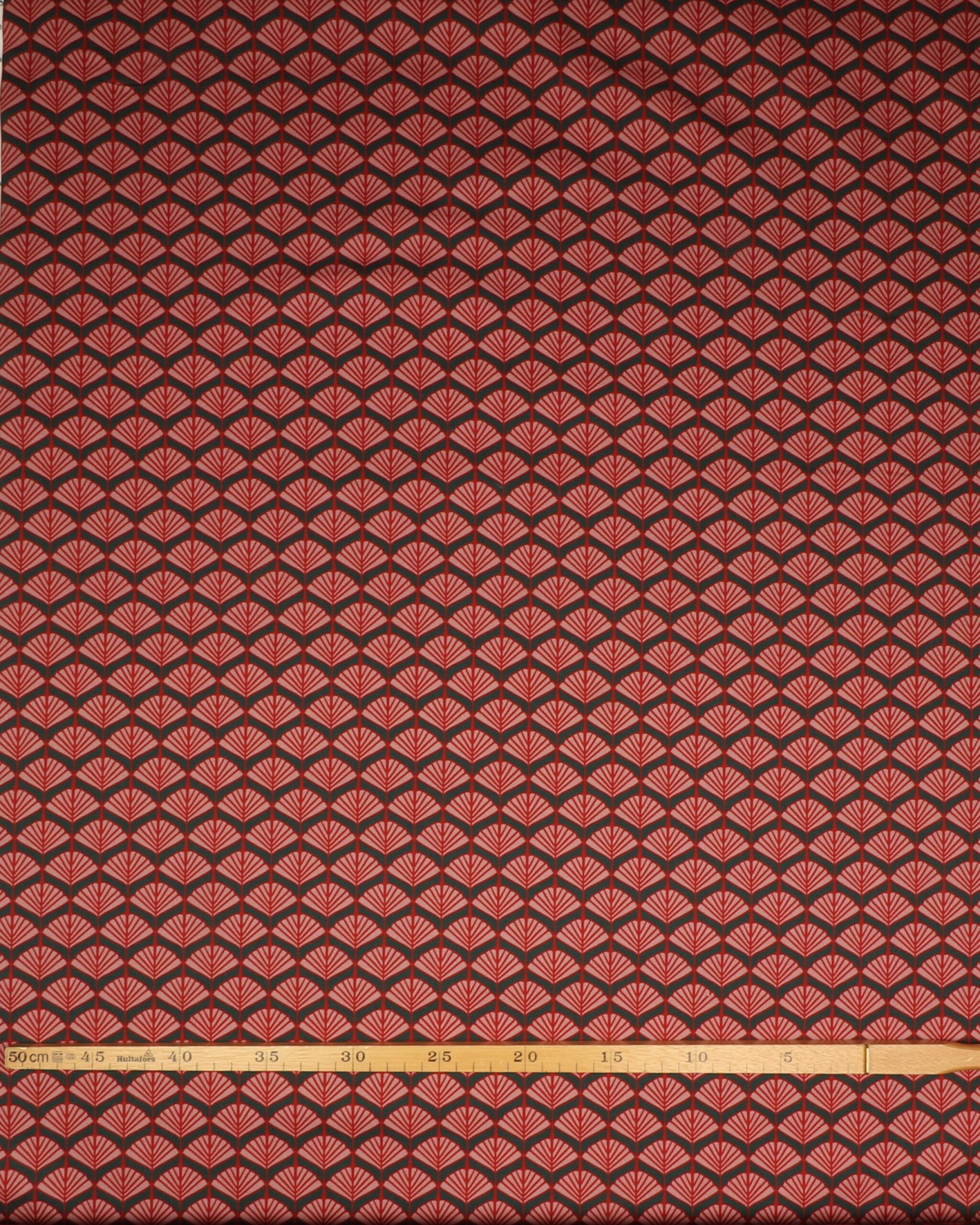 Viftemønster (Biloba blade) - Bomuld m. stræk 5 Viftemønster (Biloba blade) - Bomuld m. stræk - Billede 3