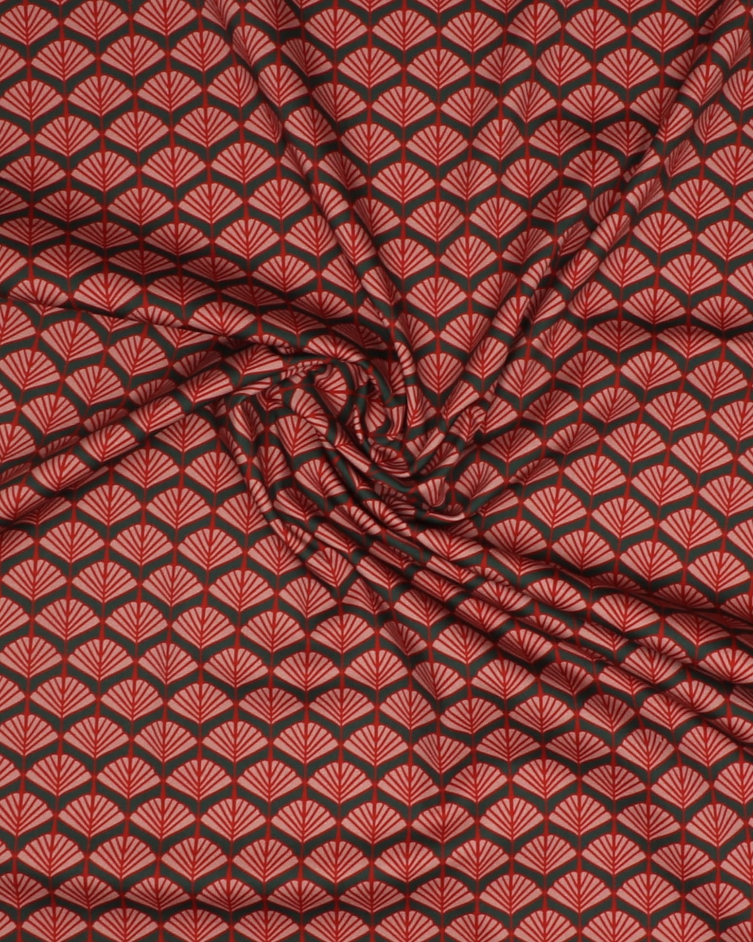 Viftemønster (Biloba blade) - Bomuld m. stræk 4 Viftemønster (Biloba blade) - Bomuld m. stræk - Billede 2