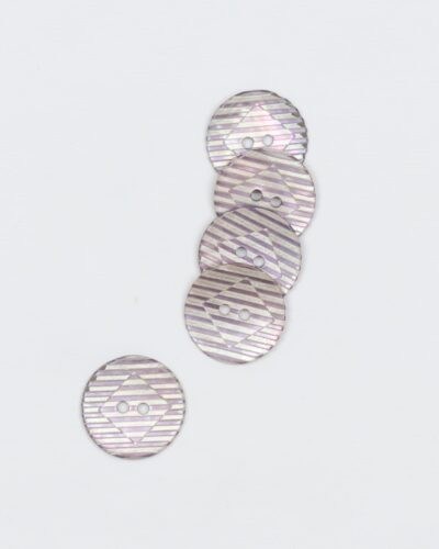 Stribet lyselilla - Perlemor 18 mm