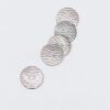 Stribet lyselilla - Perlemor 15 mm -