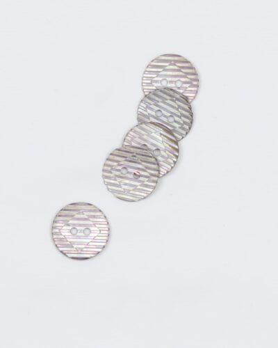 Stribet lyselilla - Perlemor 15 mm