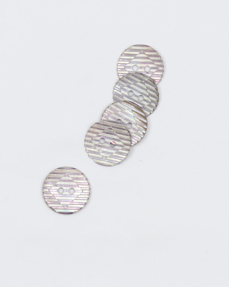 Stribet lyselilla - Perlemor 15 mm -
