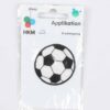 Fodbold sort/hvid, 45 mm - Strygemærke