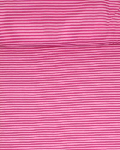 Pink/lyserød striber - Uld