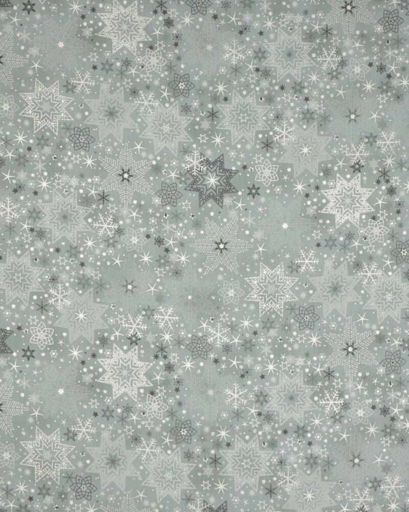 Star Sprinkle, grå med stjerner - Patchwork - Ukendt