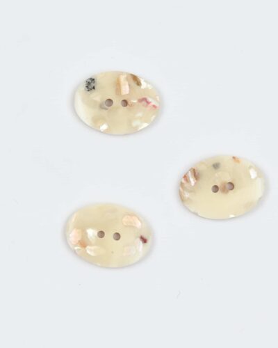 Oval 25 mm knap - Bæredygtigt