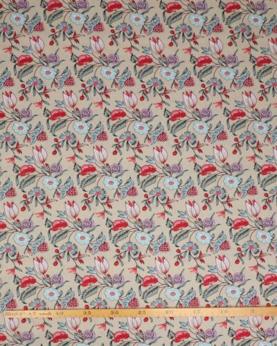 Atelier Glashouwer, blomster på beige - Patchwork