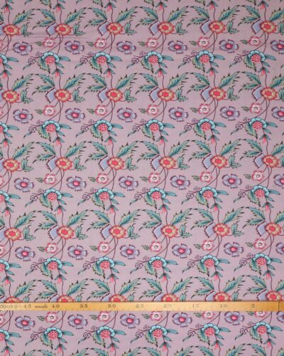 Atelier Glashouwer, blomster på lilla - Patchwork