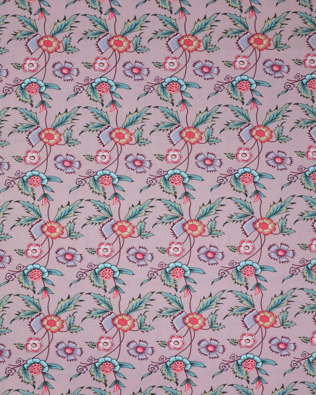 Atelier Glashouwer, blomster på lilla - Patchwork - Billede 2