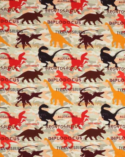 Farvede silhuetter af dinosauer- Jersey