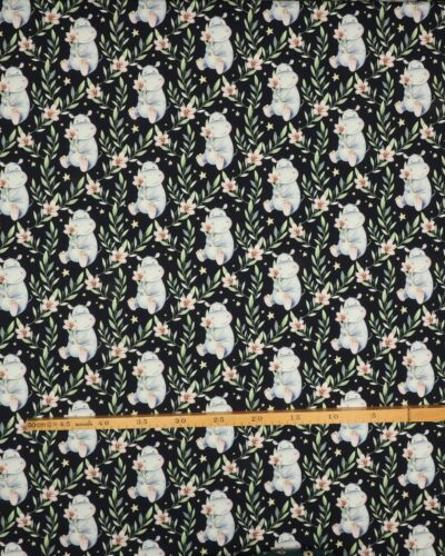 Flodhest dufter til blomst, sort bundfarve - Jersey