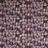 Tegnet ansigter på bund af lilla nuancer - Viskose Jersey - Info mangler