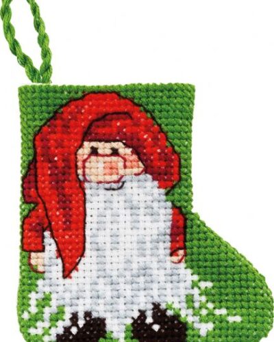 Nisse, lille julesok - 7x7 cm