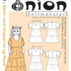 Kjole med vingeærmer og flæser, str. 98-140 – Onion kids wear 20054 - Onion