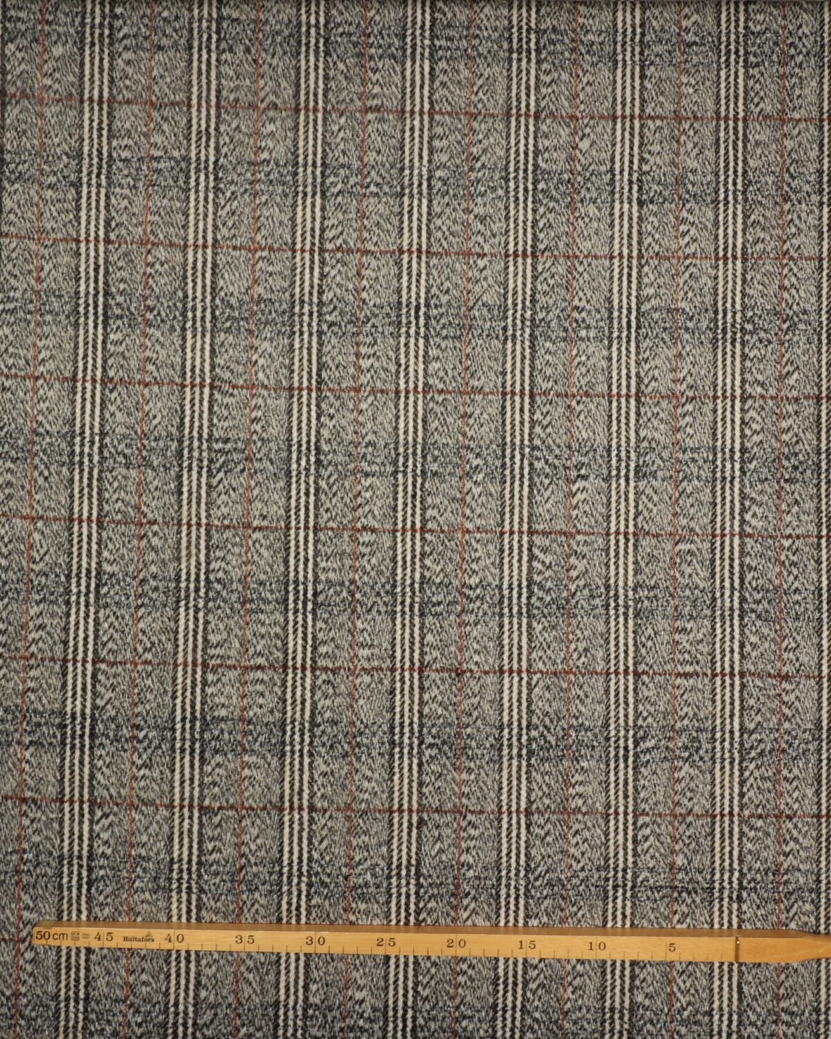 Tern, sort/grå/rust/offwhite - Viskose/polyester - Billede 3
