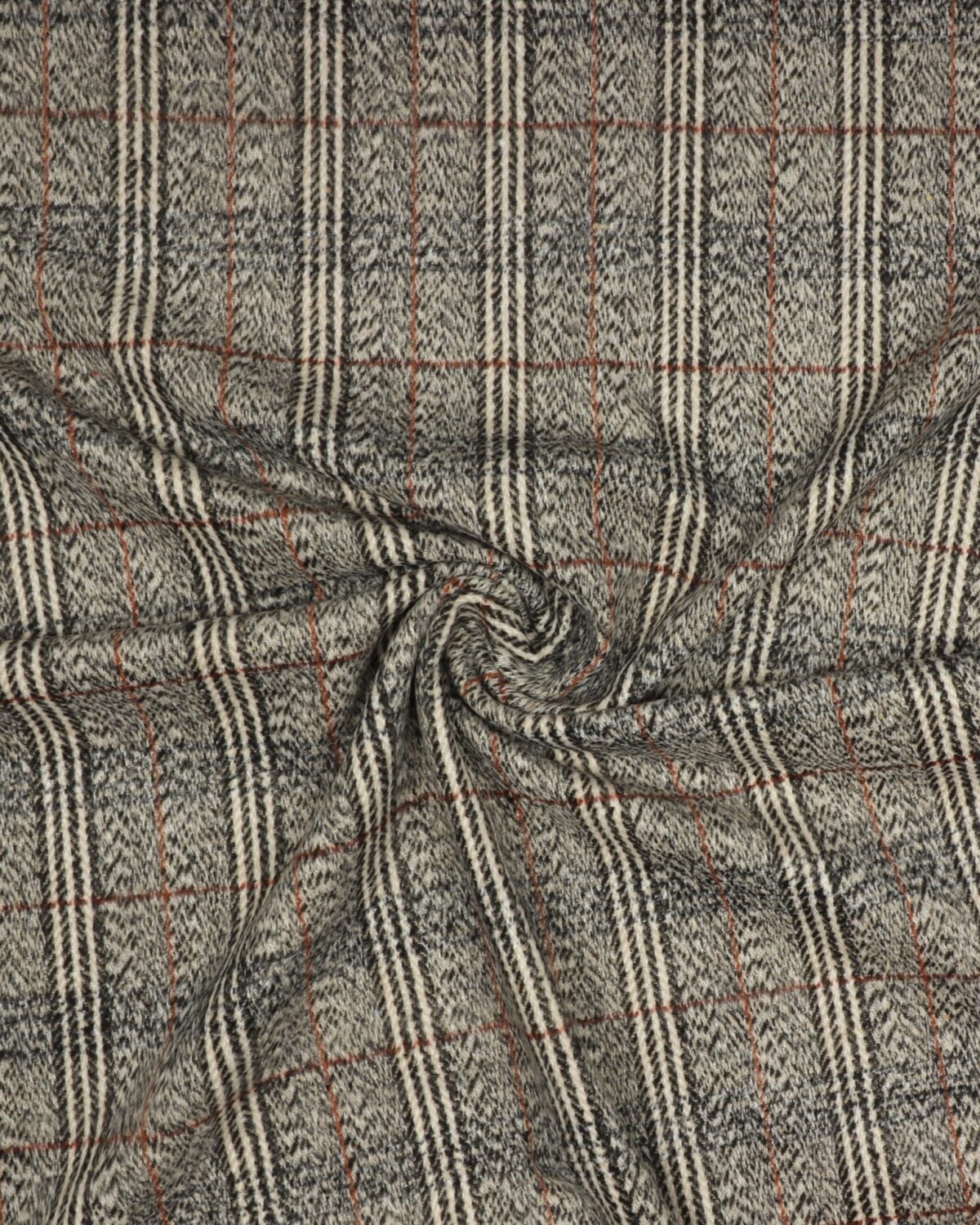 Tern, sort/grå/rust/offwhite - Viskose/polyester - Billede 2