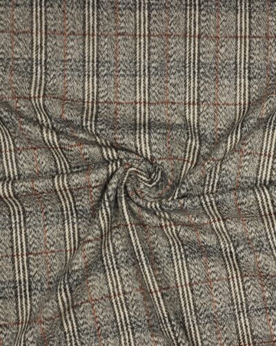 Tern, sort/grå/rust/offwhite - Viskose/polyester