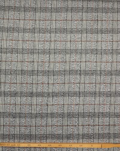 Tern, sort/lysegrå/rust/hvid - Viskose/polyester 7 Tern, sort/lysegrå/rust/hvid - Viskose/polyester