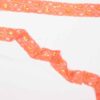 Elastisk blonde, orange med gule palietter - 40 mm