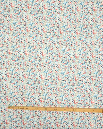 Småmønstret på hvid bund - Jersey