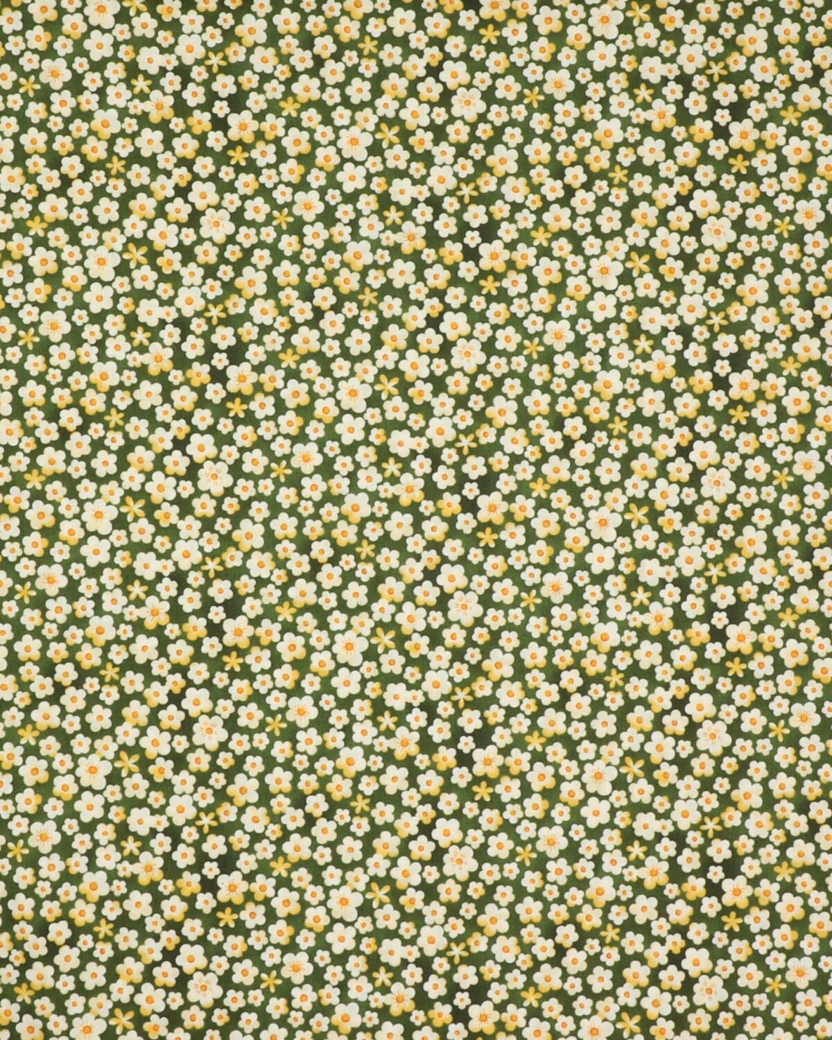 Blomster på grøn bund - Patchwork - Billede 2