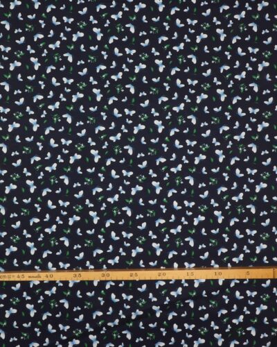 Lemon fresh, sommerfugle på blå - Patchwork