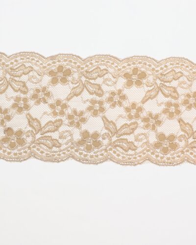 Elastisk blonde, lysebrun - 150 mm