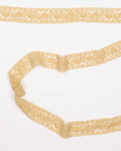 Elastisk blonde, gulbeige - 30 mm