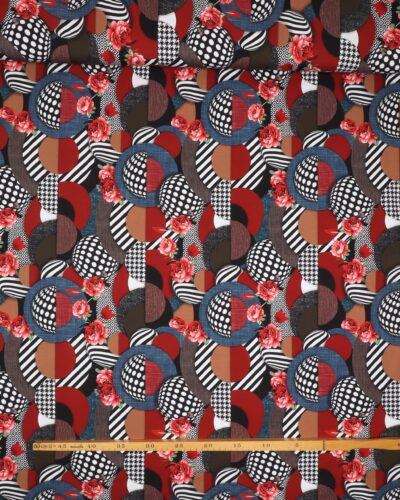 Roser og organisk mønster - Jersey 7 Roser og organisk mønster - Jersey