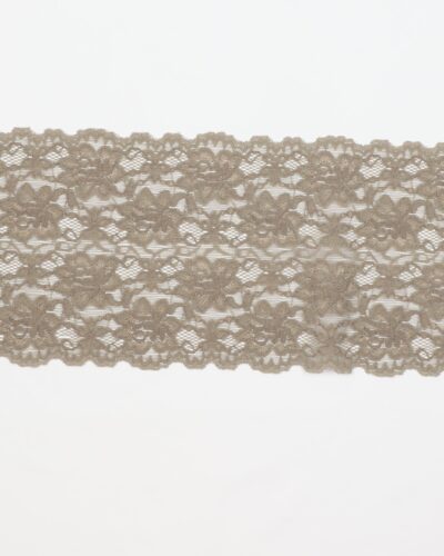 Elastisk blonde, lys vissengrøn - 130 mm