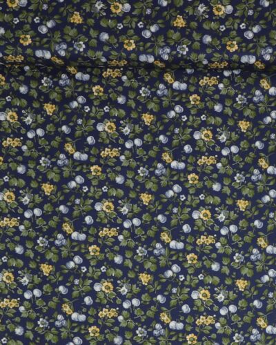 Wild berry, Vilde bær på blå bund - Liberty