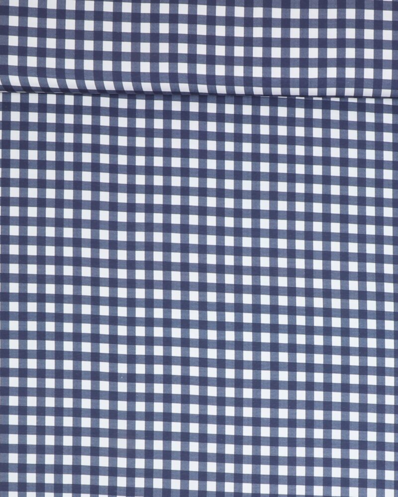 Blå/hvid tern, 10x10 mm - Jersey - Ukendt
