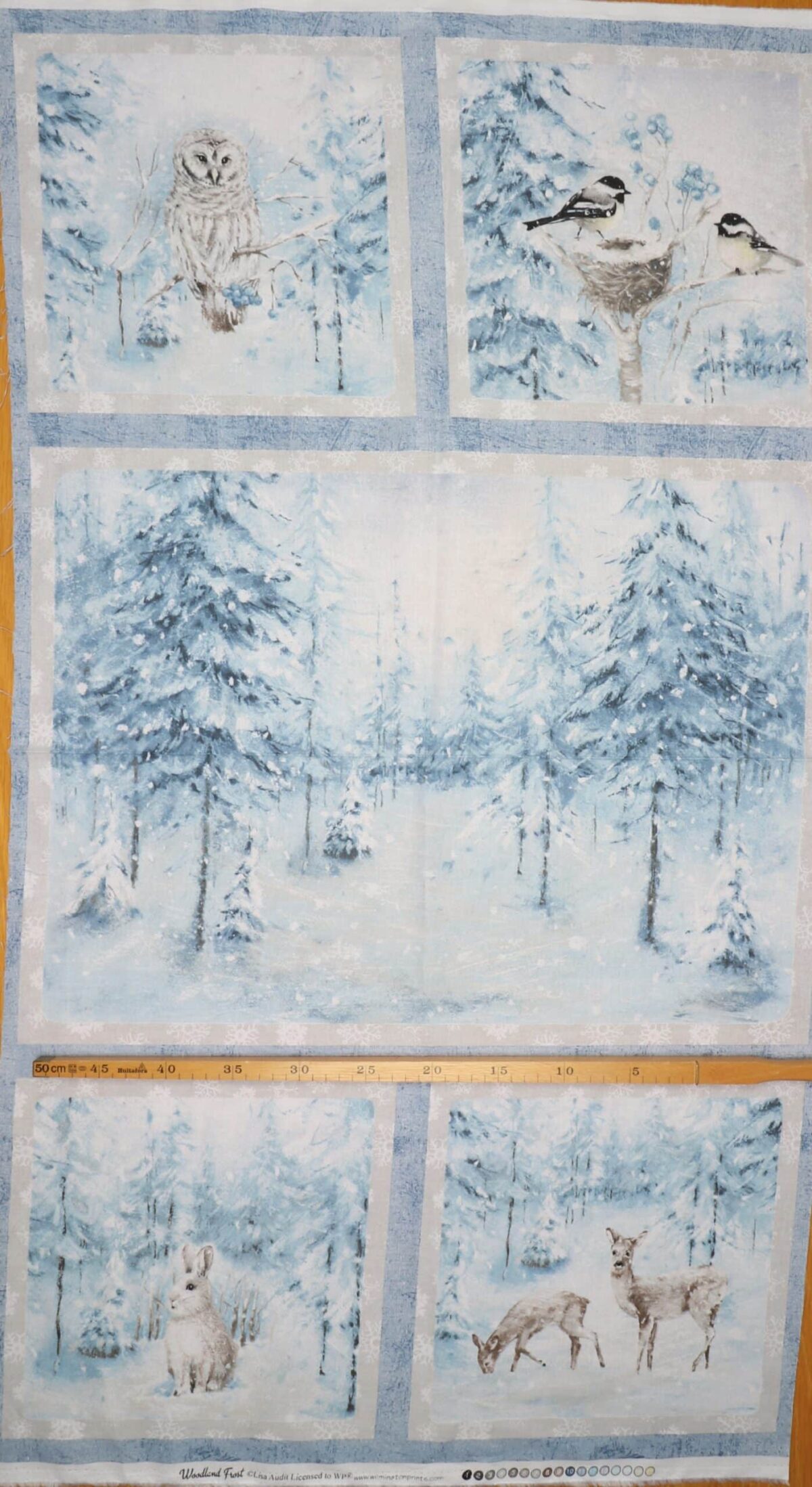 Woodland frost, 5 vinterlandsmotiver - Patchwork rapport - Billede 6