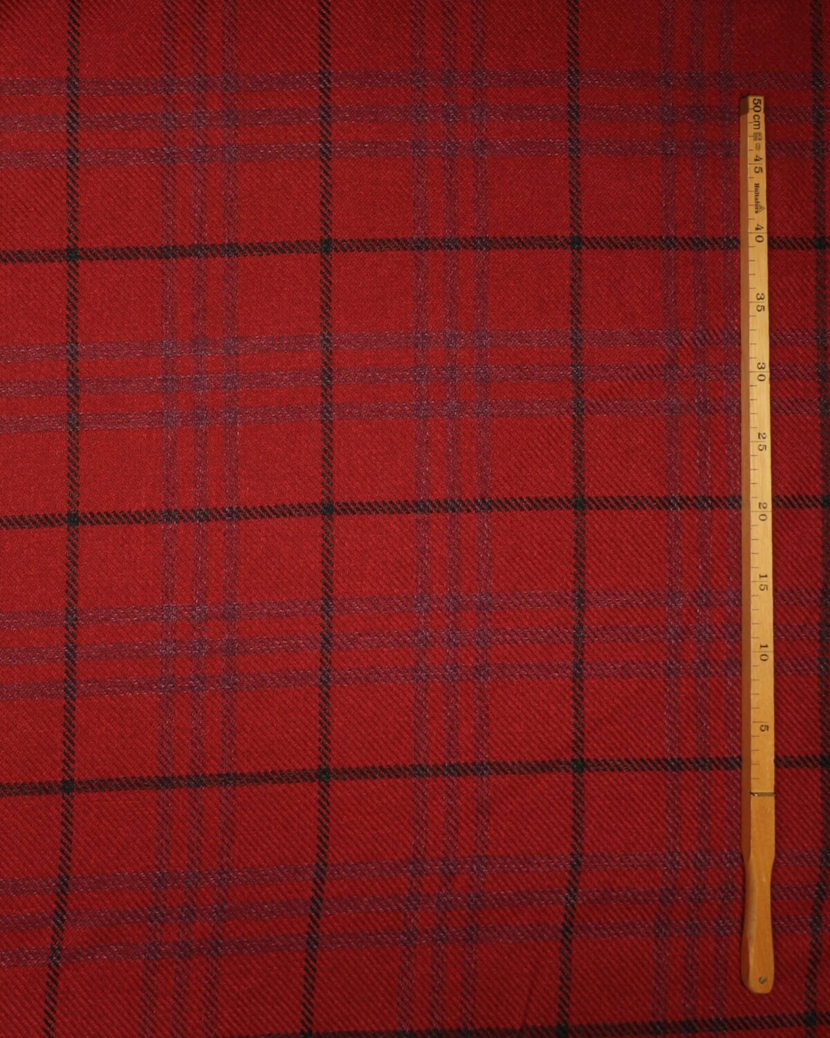 Tern, rød/sort/lyselilla - Uld/polyester - Billede 3