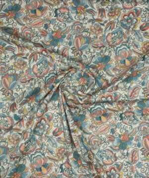 Blomster på offwhite bund - Bomuld fra Liberty - Liberty Fabrics