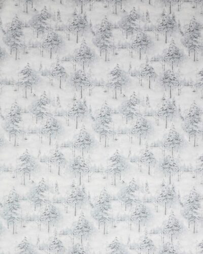 Woodland frost, grantræer/gråblå - Patchwork