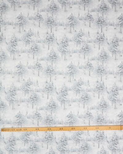Woodland frost, grantræer/gråblå - Patchwork 7 Woodland frost, grantræer/gråblå - Patchwork