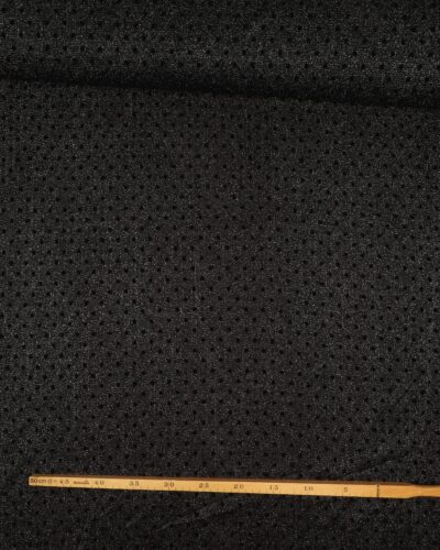 Sort m. prikker og sølv - Polyester 7 Sort m. prikker og sølv - Polyester