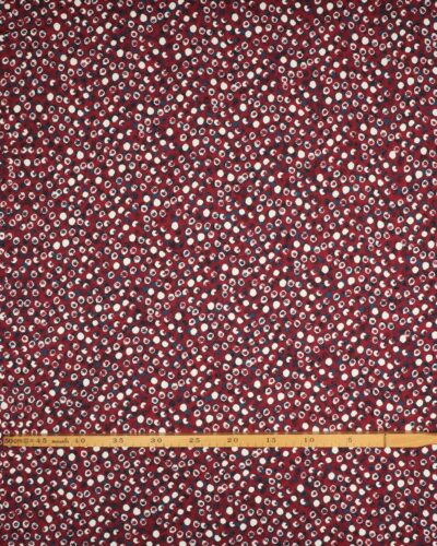 Mørkerød m. blå og hvid - Viskose Jersey 7 Mørkerød m. blå og hvid - Viskose Jersey