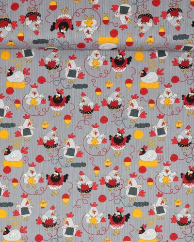 Høns der strikker - Patchwork