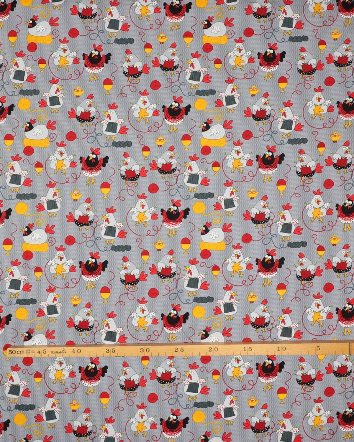 Høns der strikker - Patchwork - Billede 3