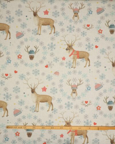 Rensdyr med hue og iskrystaller - Boligtekstil 7 Rensdyr med hue og iskrystaller - Boligtekstil