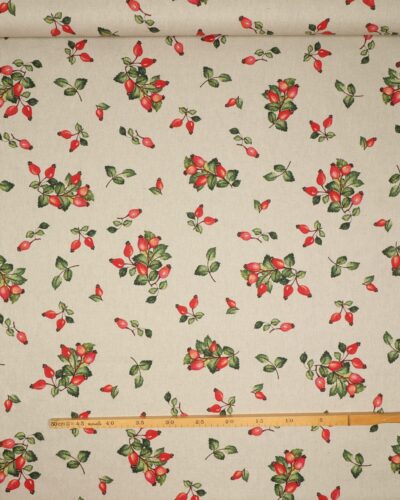 Hyben på naturfarvet bund - Boligtekstil 7 Hyben på naturfarvet bund - Boligtekstil