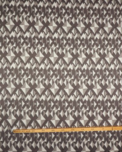 Gråt og hvidt mønster - Polyester/bomuld jersey 7 Gråt og hvidt mønster - Polyester/bomuld jersey