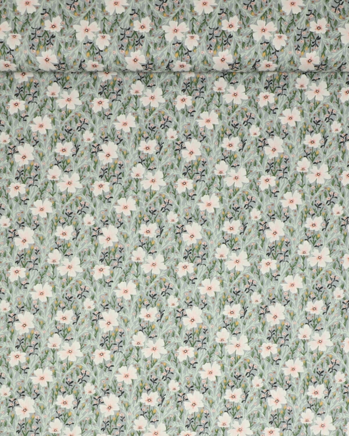 I'll watch you fly, Blomster på grå - Patchwork