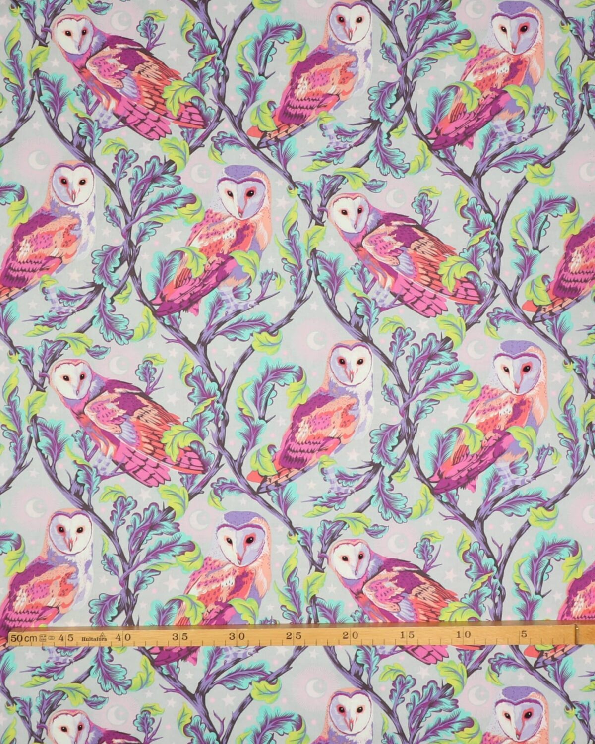 Moon Garden by Tula Pink, natugler - Patchwork - Billede 3