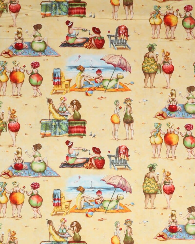 Fruit ladies ved stranden - Patchwork