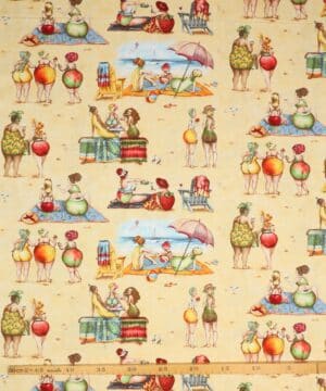 Fruit ladies ved stranden - Patchwork